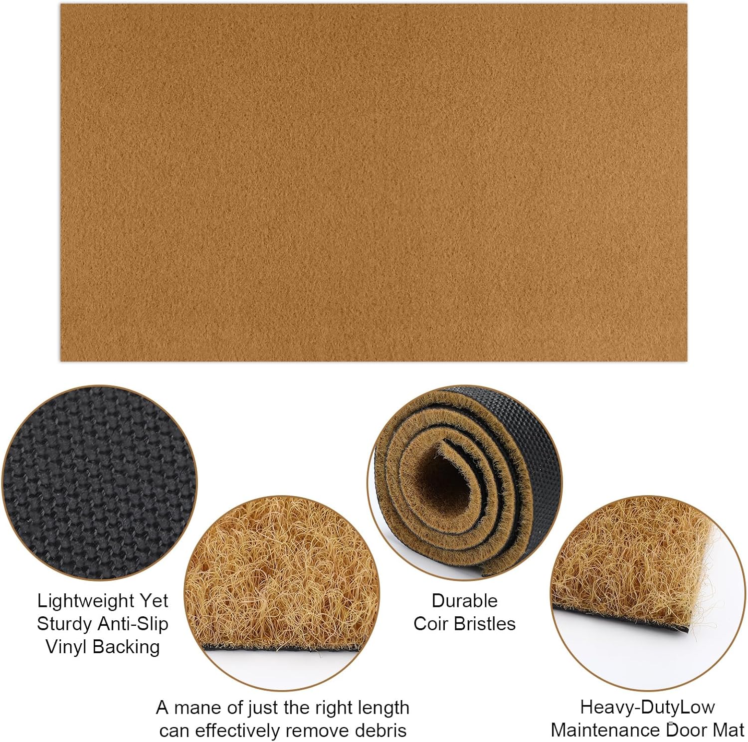 Chunful 3 Pack Coir Doormat Craft Kit, Make Your Own Personalized Doormat 17 x 30 Blank Door Mats with Stencils Painting Tools for DIY Crafting Entry Mat with Non-Slip Backing (Hello Welcome)