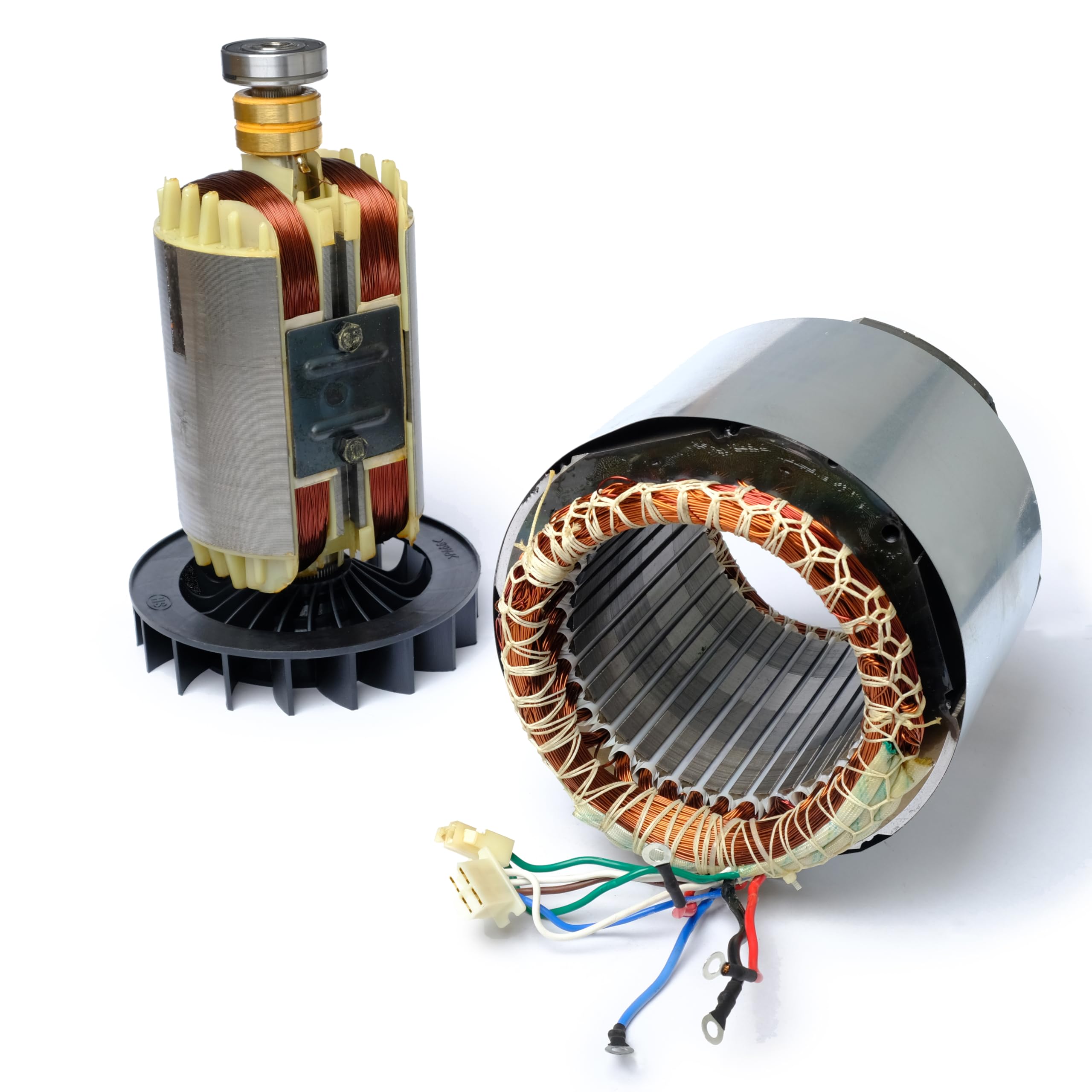 5 kW de bobina y armadura o estator y rotor para el generador de corriente | generador de energía | grupo electrógeno | 13 CV trifásico de DeTec.