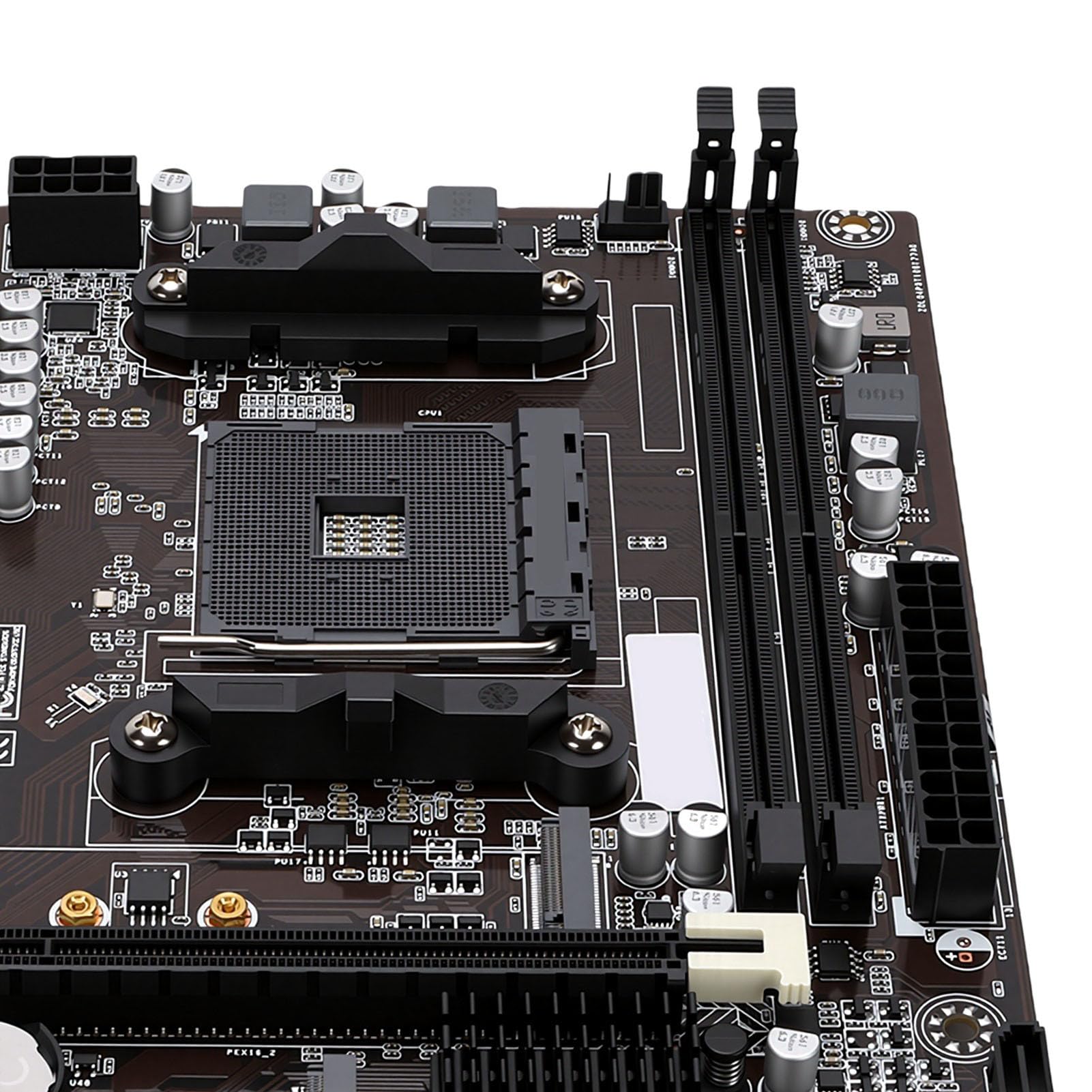 Placa Base para Juegos A320, DDR4 de 2 Canales, para Ryzen 3, 5, 7 y 9 de 1.ª, 2.ª, 3. y 4. Generación, PCI-E X16, VGA, HDMI, RJ45, USB .0, 4 USB .0, SSD M. NVMe