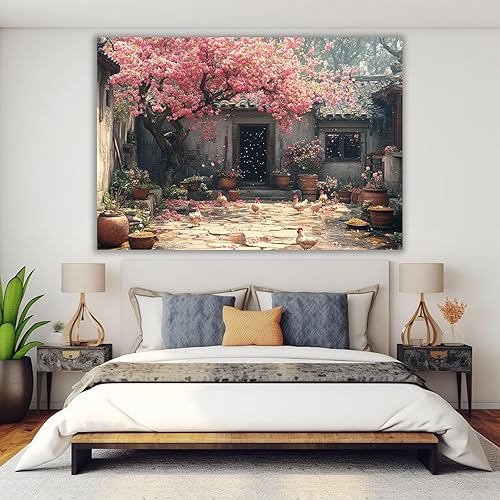 Miniatura 4 de ZUMOOO Vintage Flower Wall Art Wonderful For Modern Living Room, Bedroom, Hotel, Apartment,Restaurant, Kitchen, Classroom, Home Office Stylish Wall