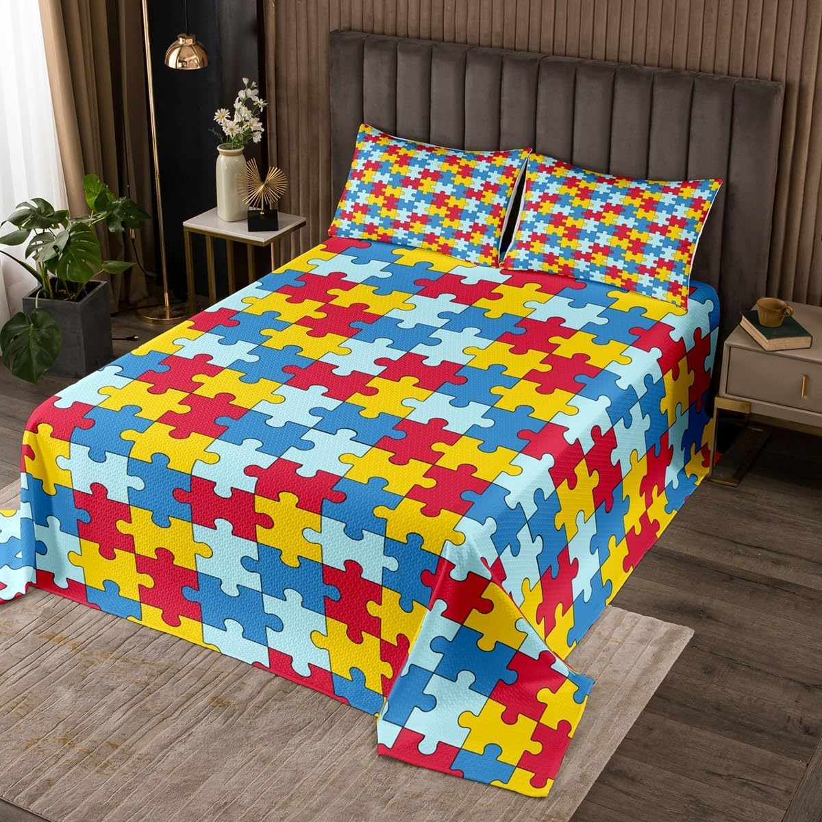 Homewish Football Baseball Bedspread Twin Size,Ball Sport Bedding Sets 2Pcs for Kids Girls Boys Room Decor,Colorful Soccer Volleyball Comforter Set Modern Soft Quilt Coverlet,1 Pillowcase