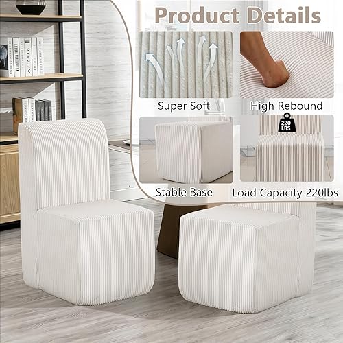 Miniatura 8 de Juego de mesa de comedor extensible marrón de 9 piezas para 8, 63-78.74 pulgadas, juego de mesa de comedor extensible de madera rectangular y sillas