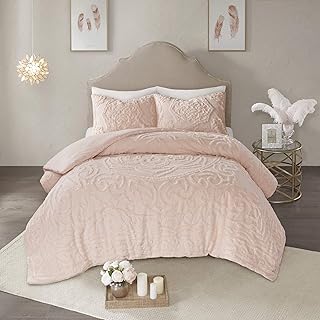 Madison Park - MP10-5878 Laetitia Shabby Chic All Season Down Alternative Bed Set with Matching Shams, King/Cal King(104