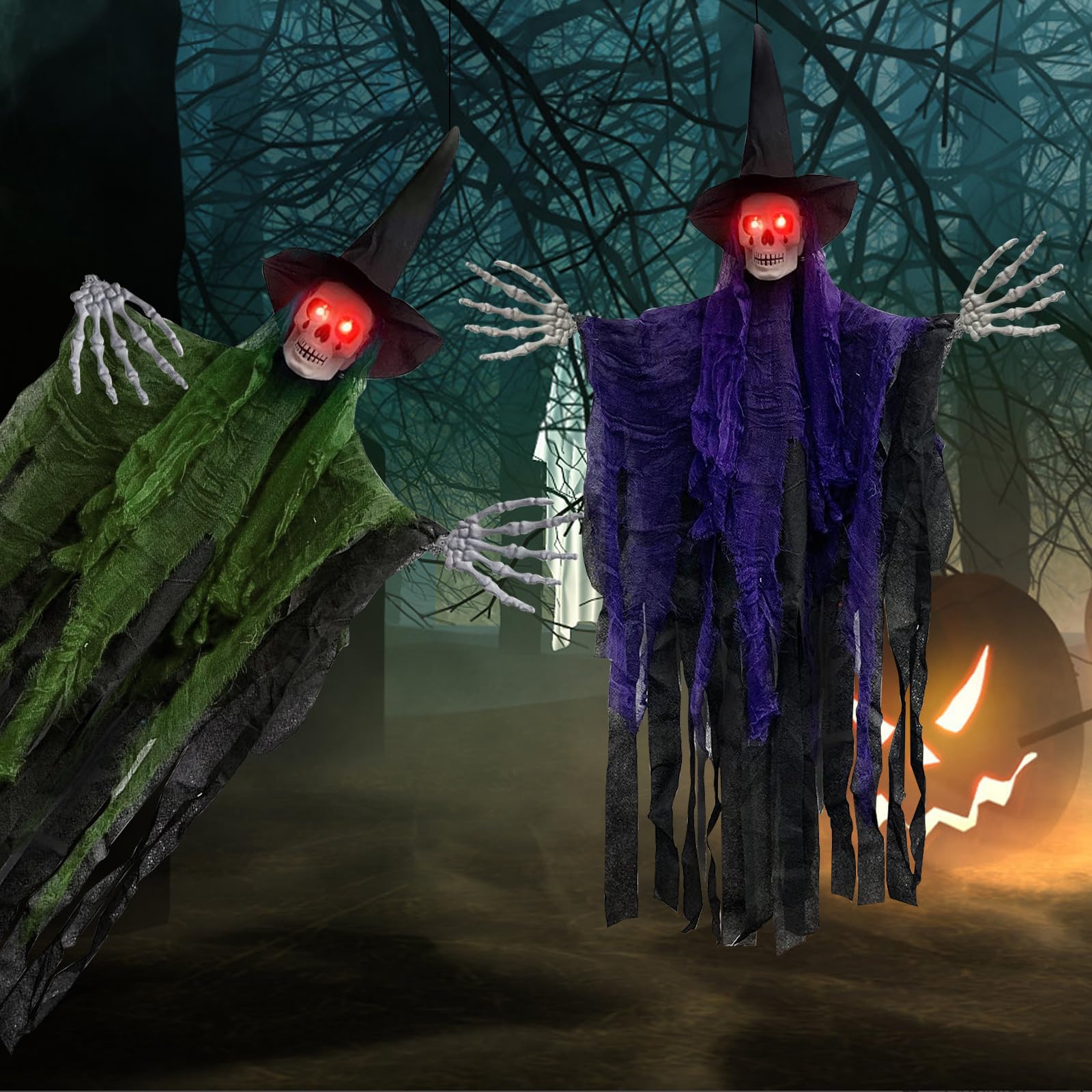 Dekoracja na Halloween, 2 sztuki, dekoracja na Halloween, dekoracja wisząca, dekoracja na Halloween, dekoracja na zewnątrz, horror, Halloween, czaszka, dekoracja na imprezę, do ogrodu, drzwi