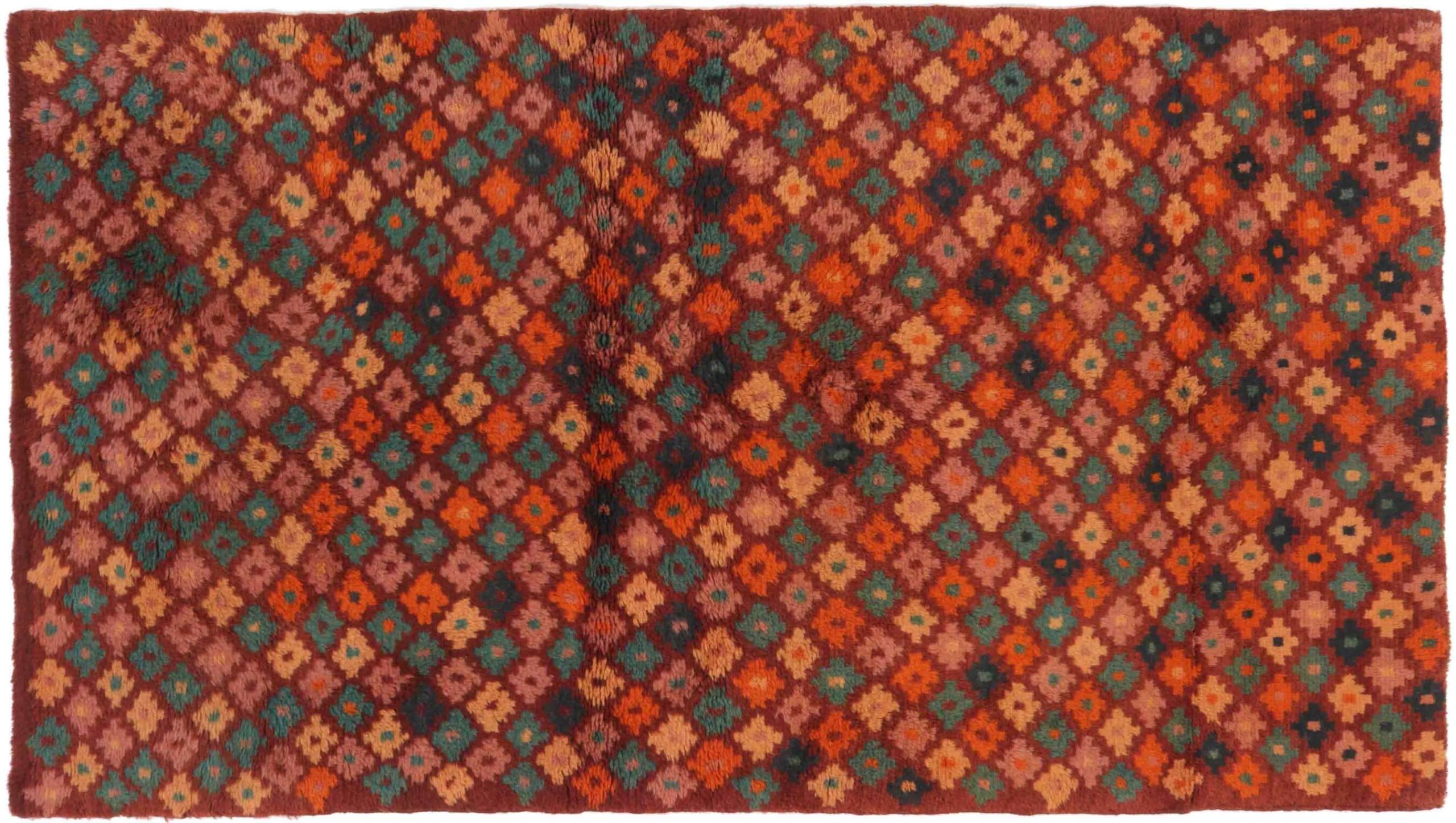 Tapis Gabbeh marron 100 x 190 cm pour un salon chaleureux