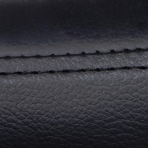 Miniatura 2 de 2 sillas de comedor ajustables de piel sintética para mostrador hidráulico, color negro, paquete de 2 (150) jersey seating