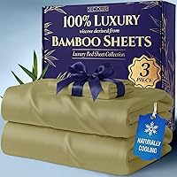 Vista 36 de DECOLURE Sábanas 100% Viscosa Derivada de Bambú Tamaño Individual - Sábanas de Lujo de 3 Piezas Naturalmente Refrescantes, Juego de Cama Ultra Suave