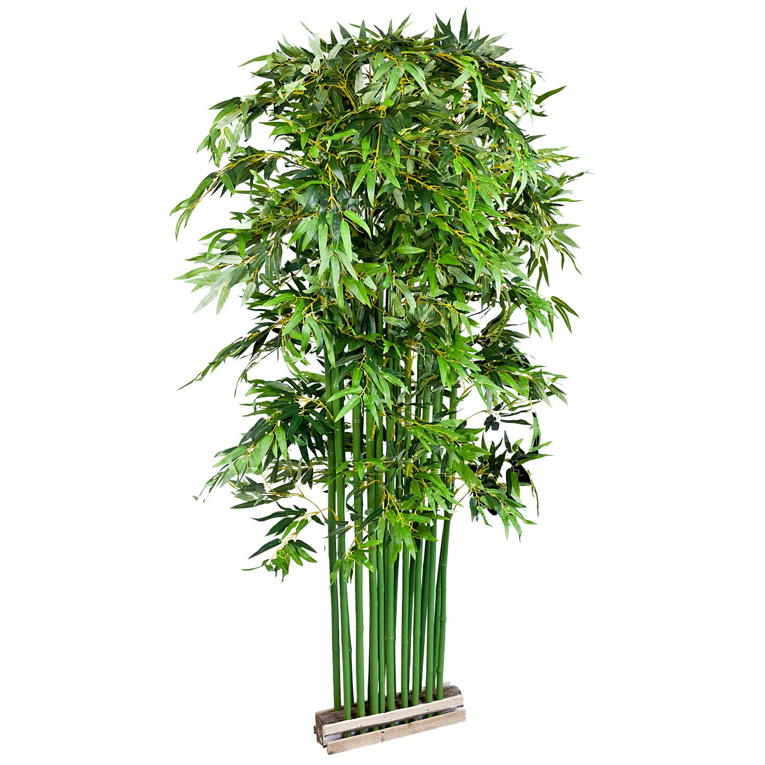 Bambou Plante Arbre Artificielle Brise Vue 200cm Bois Véritable Decovego