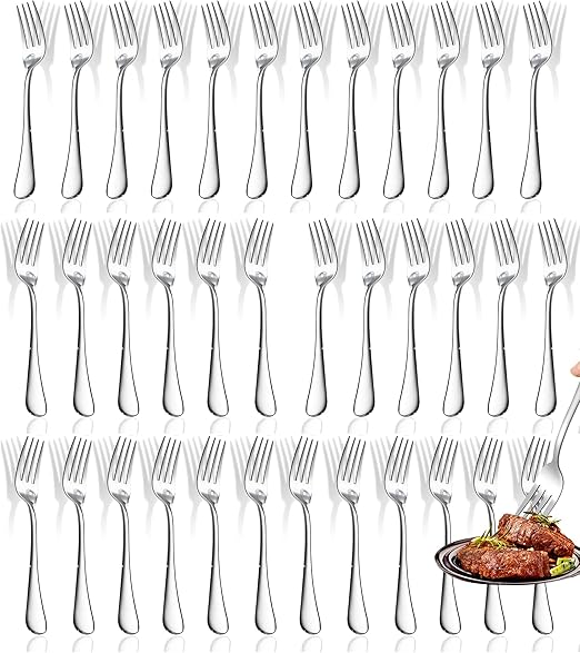 Forks,Set of 30 Top Food Grade Stainless Steel Forks