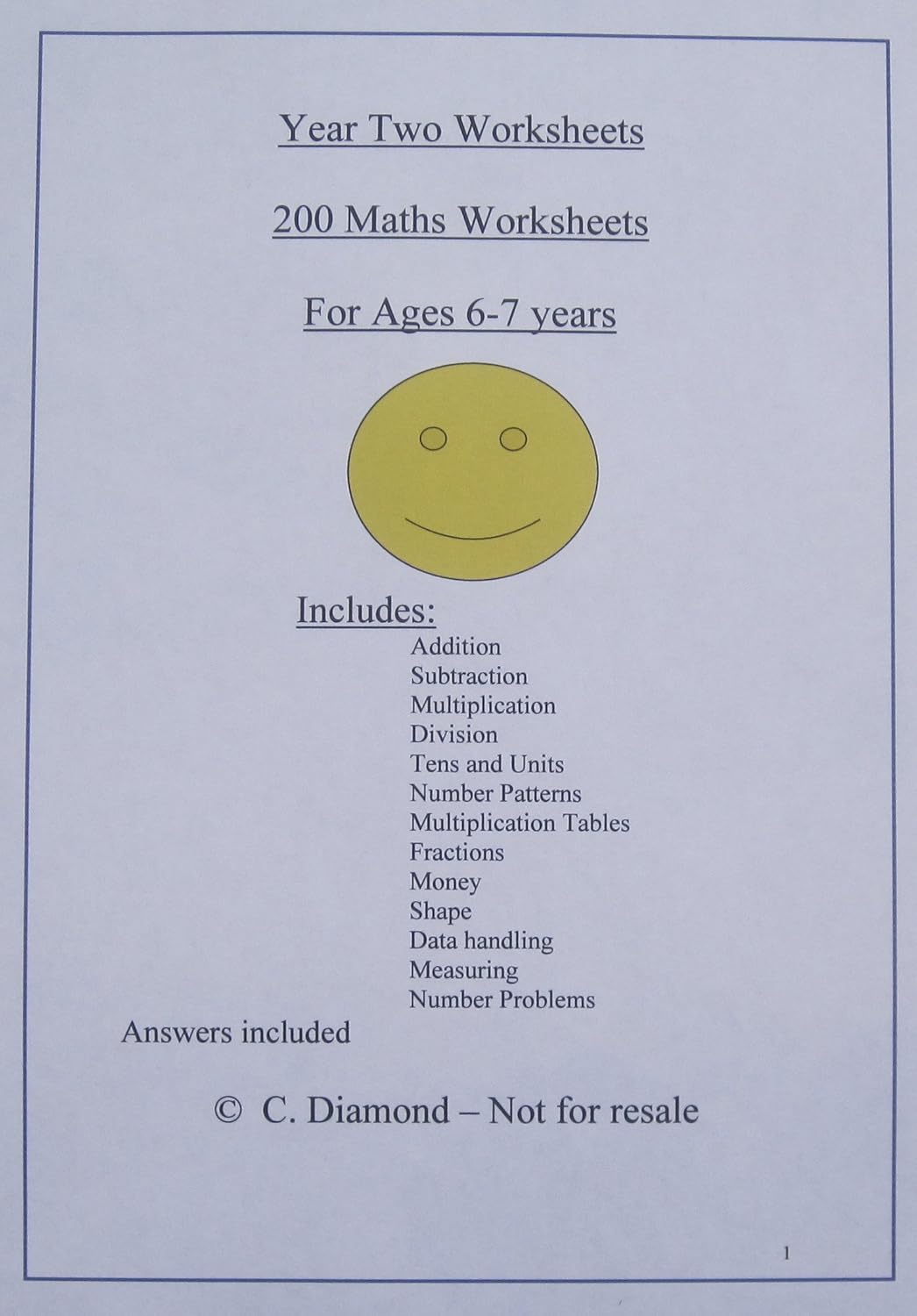 200 year 2 maths worksheets ks1 pdf file to print out amazon co uk