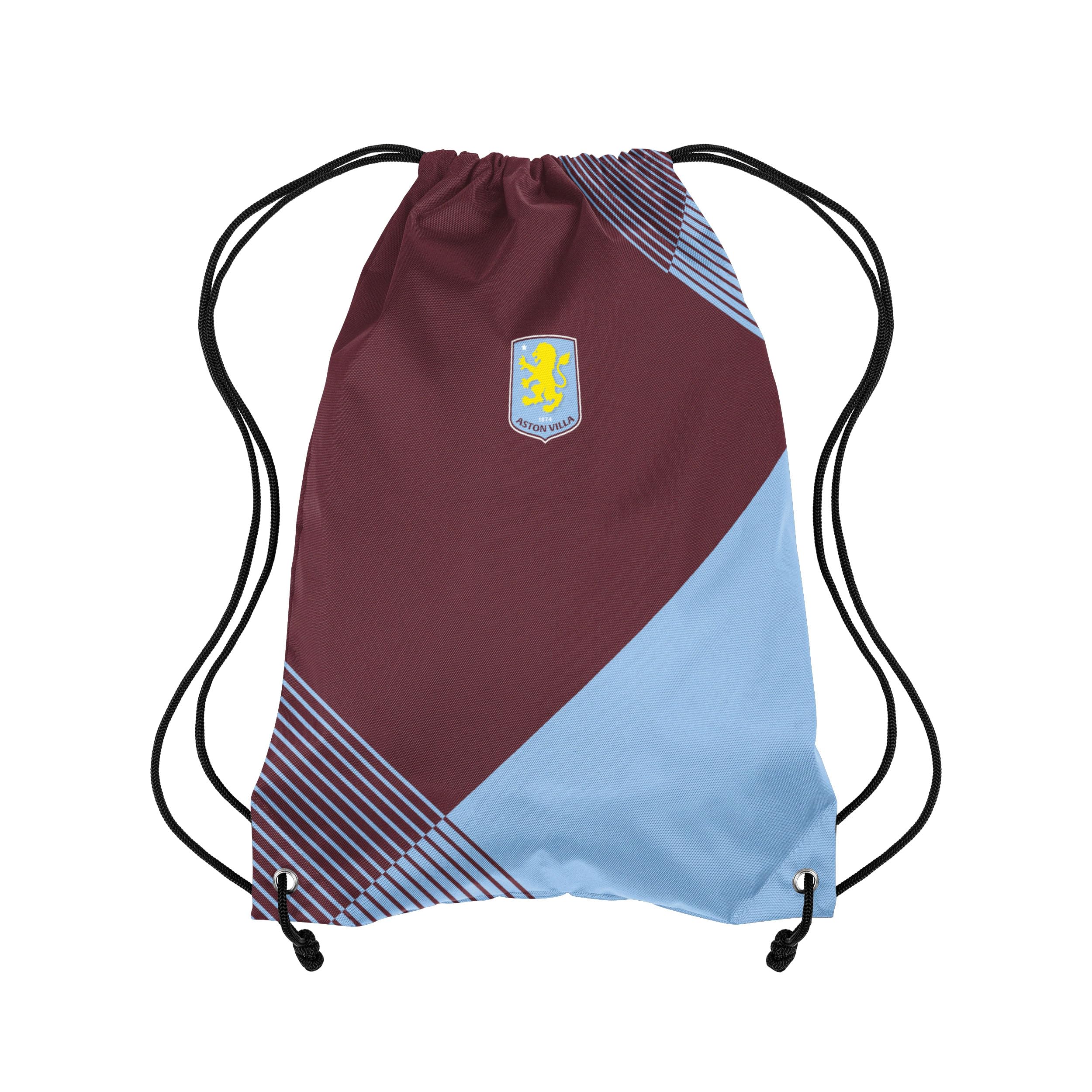 FOCO Officially Licensed Aston Villa FC Glide Drawstring Gym Bag