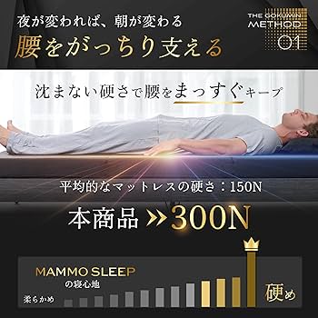 Amazon｜GOKUMIN マットレス 三つ折り シングル 硬め 【腰を支える超高