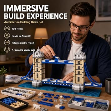 London Tower Bridge Micro Mini Building Blocks Sets 1319 PCS
