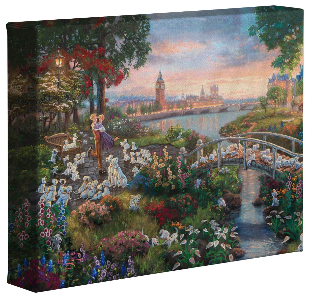 Thomas Kinkade Studios 101 Dalmations 8 X 10 Gallery Wrapped Canvas