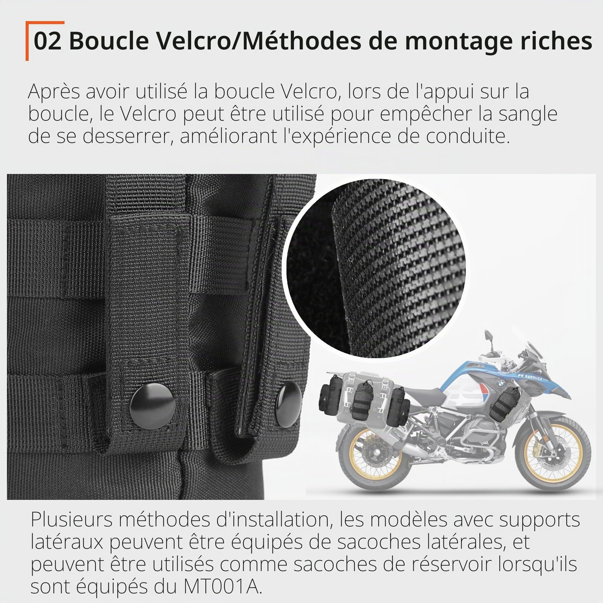 Rhinowalk Sac isotherme MOLLE de 1,5 l, extensible, avec bandoulière, porte-bouteille étanche pour moto, vélo, randonnée, camping et voyage