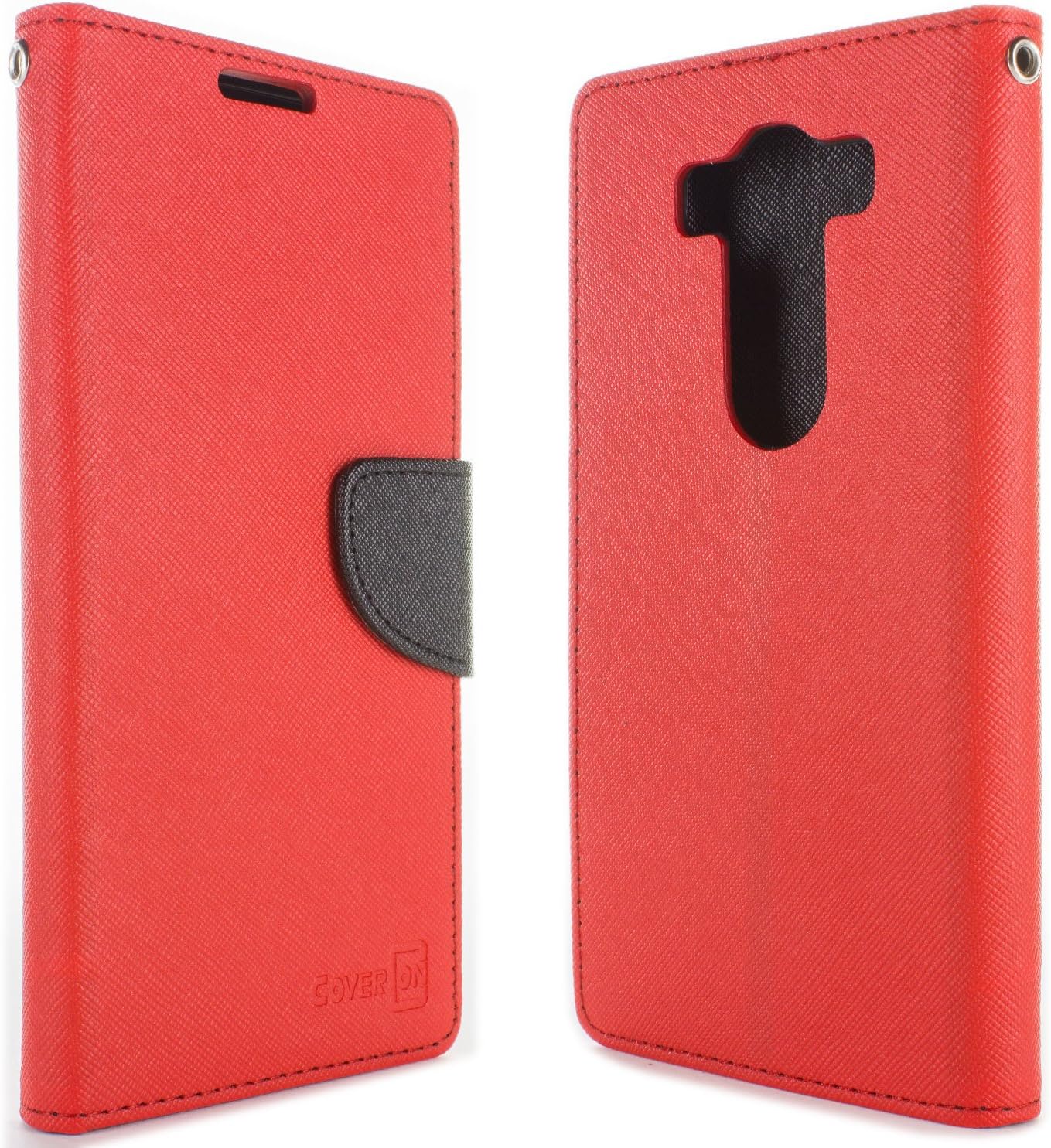 LG V10 Wallet Case, CoverON® [Carryall Series] Flip Folio