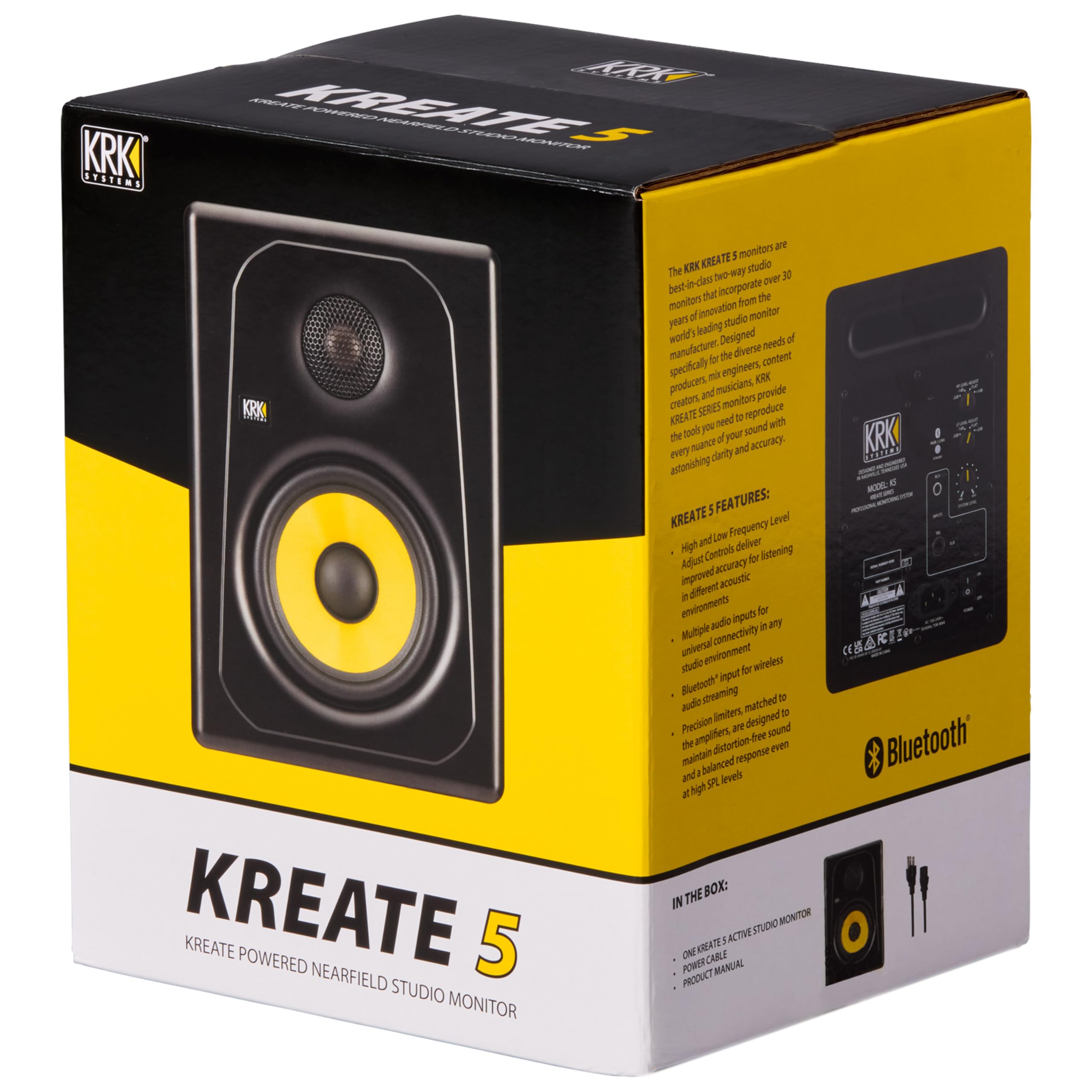 KRK Enceinte de Monitoring Kreate 5 (la pièce)