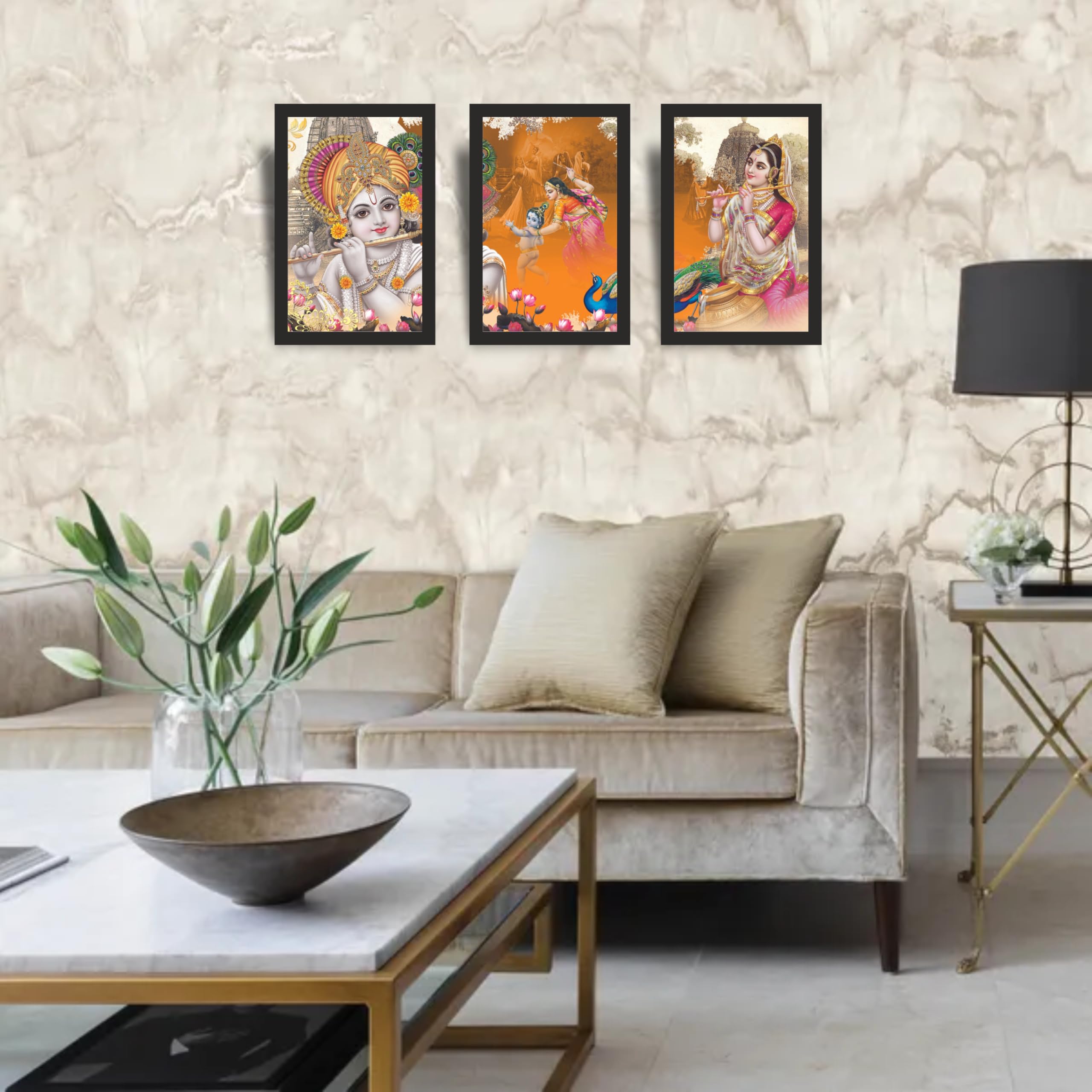 Yashoda Krishna Photo Frame Set of 3