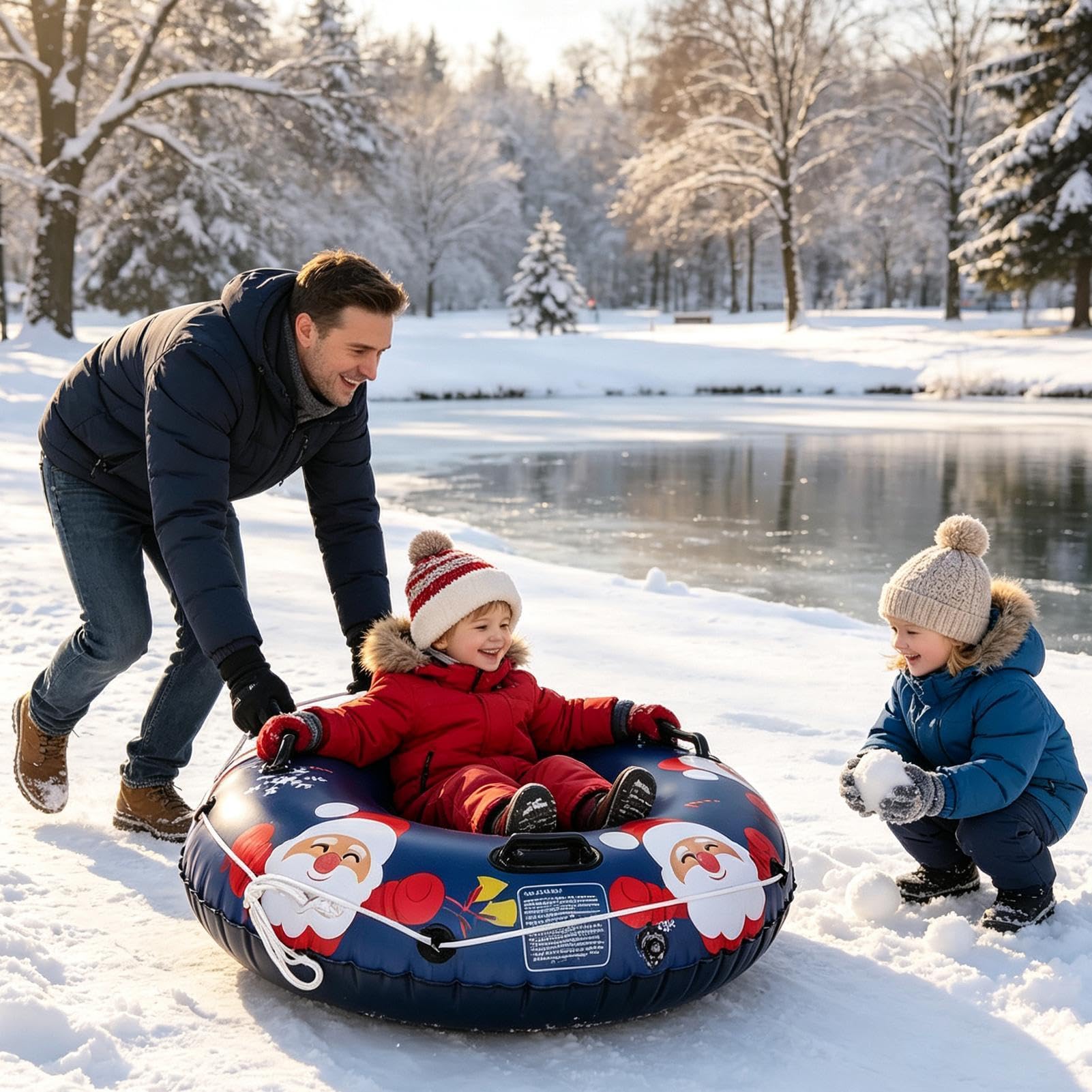 Tubi da neve per slittare Robusto e antigelo | Tubi Giocattolo Invernali Da Esterno Sport Spiaggia Giardini Pattinaggio Sci Outdoor Sabbia Natale Attività Avventura Pesca