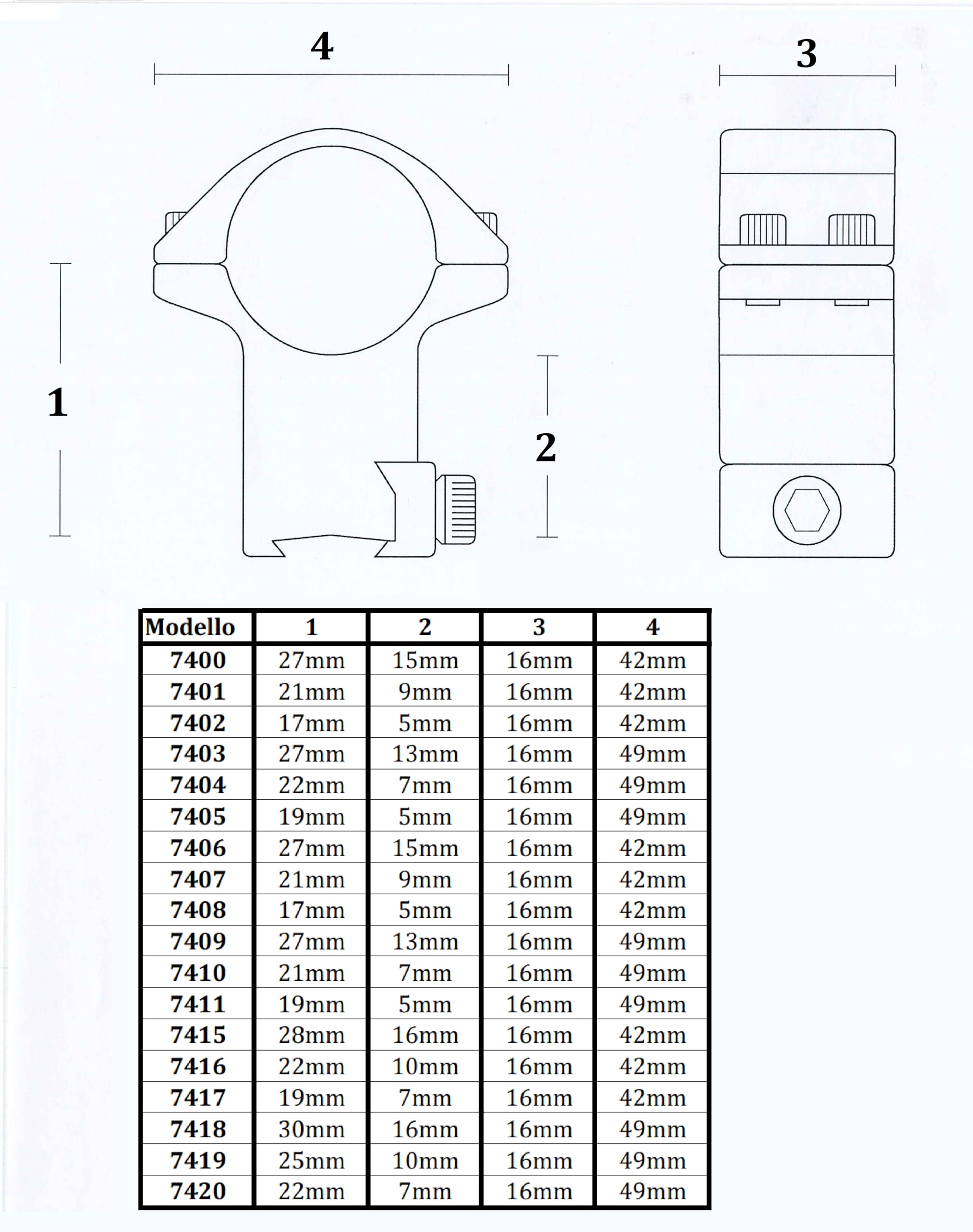 KONUS | Steel-QR 30 mm – Kit de bagues de Montage de lentille en Acier de Haute qualité