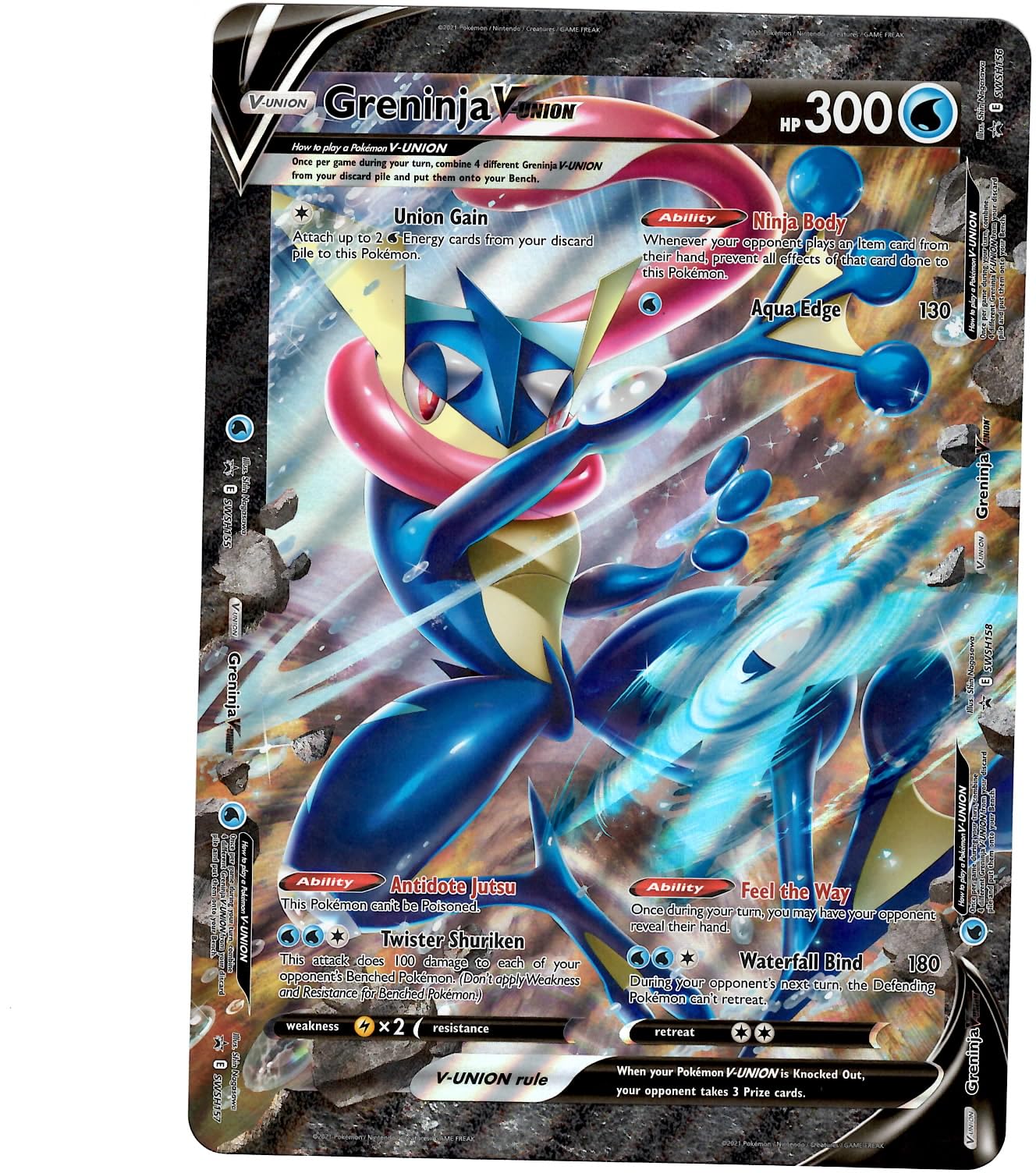 Pokemon - Greninja V-Union - Jumbo/Oversize - Black Star Promo