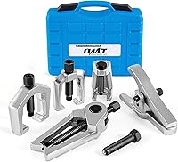 Vista 10 de OMT Separador de Rótula 5 en 1, Extractor de Brazo Pitman, Juego de Herramientas de Extremo de Barra de Acoplamiento para Servicio Frontal, Kit