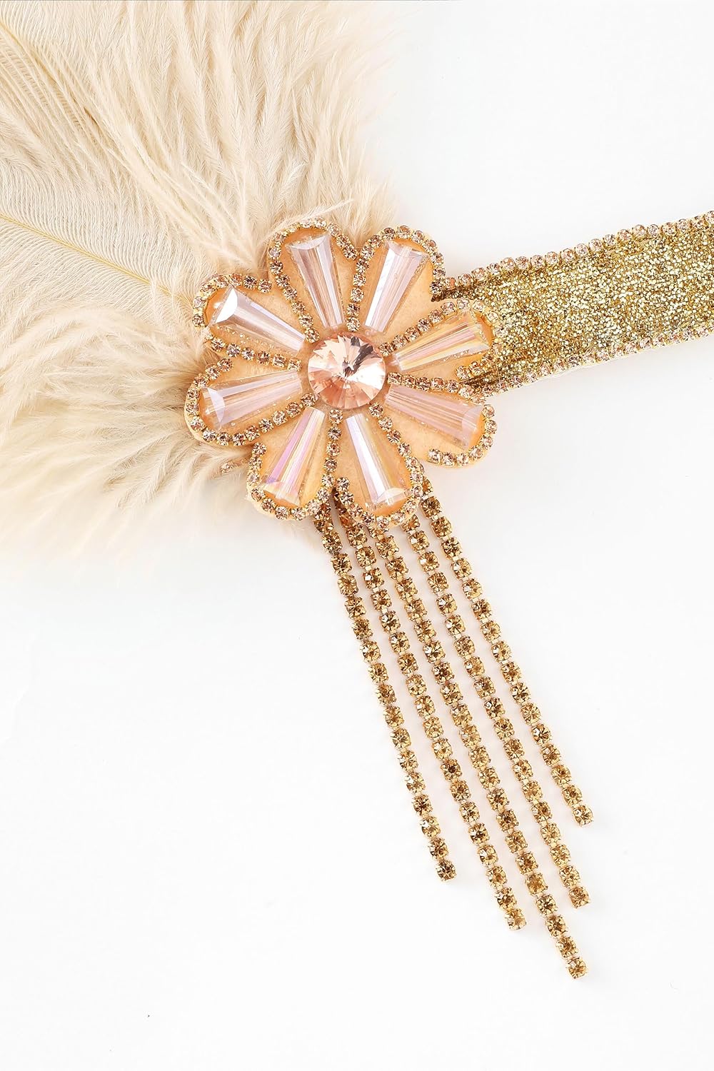 BABEYOND Flapper Headpiece for Women - Flapper Feather Headband 1920s Gatsby Headpiece Vintage Accessories for Women - Image 5