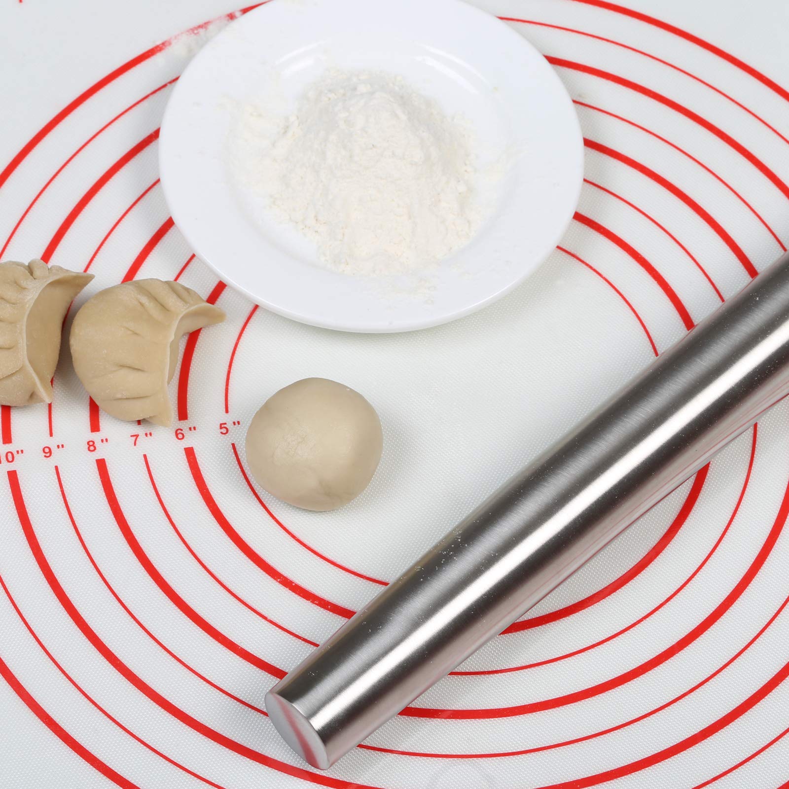 Amazon｜GWHOLE 麺棒 お菓子 ステンレス パイプ式 32cm 伸ばし棒