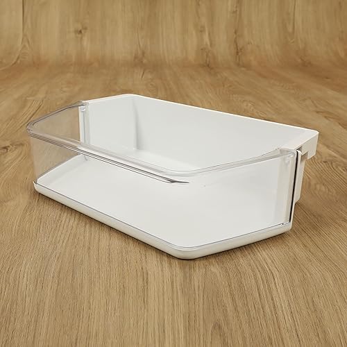 Miniatura 6 de HECASA WPW10493524 W10493524 - Estante para puerta de refrigerador, compatible con Whirlpool Freezer Door Bin reemplazo solo blanco + transparente