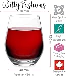 Jesus Touched My Water - Funny Wine Glass for Men Women Adults - 15 oz Stemless Wine Glass