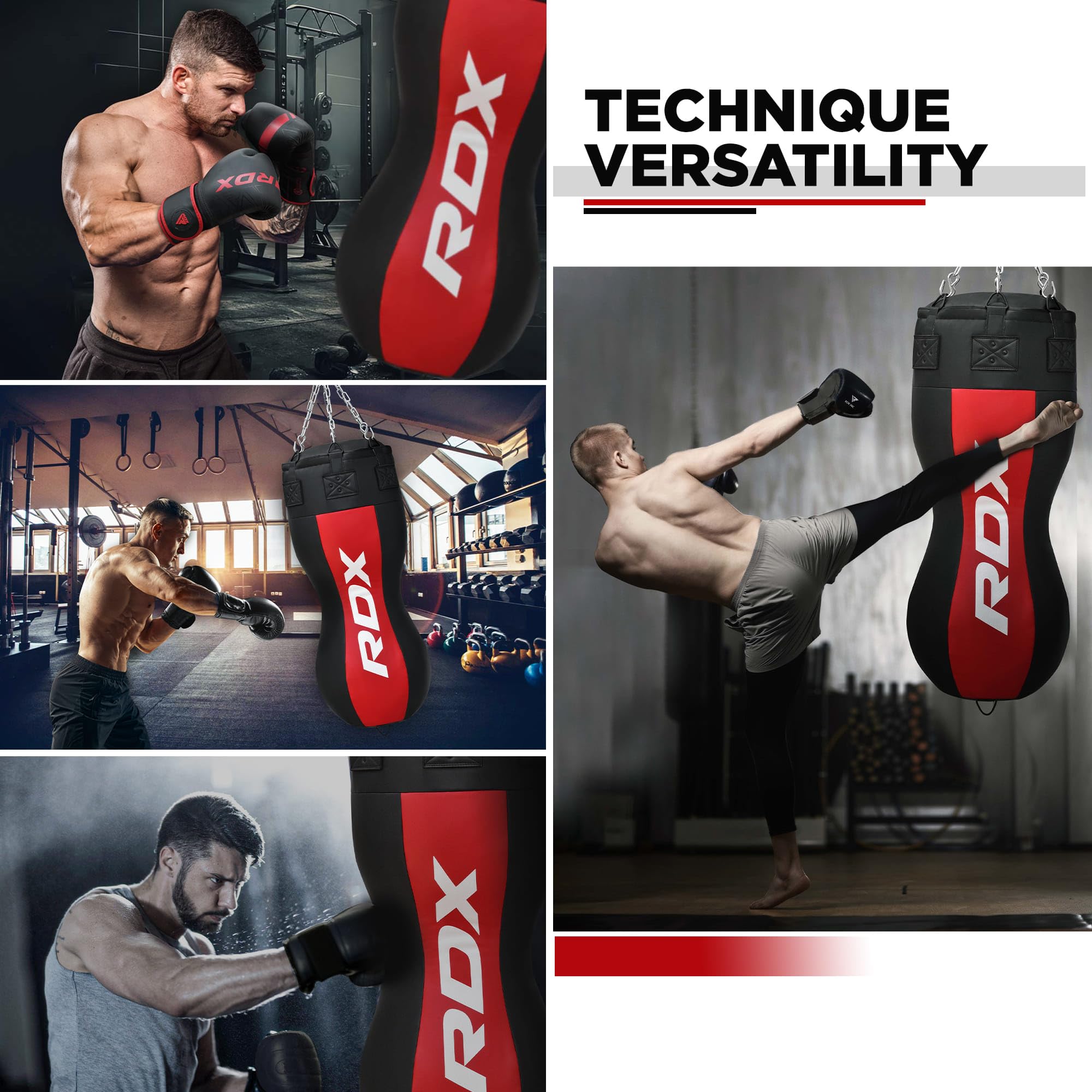 Rdx Boxing Gloves 2-in-1 KARA RDX Angled Heavy Boxing Bag