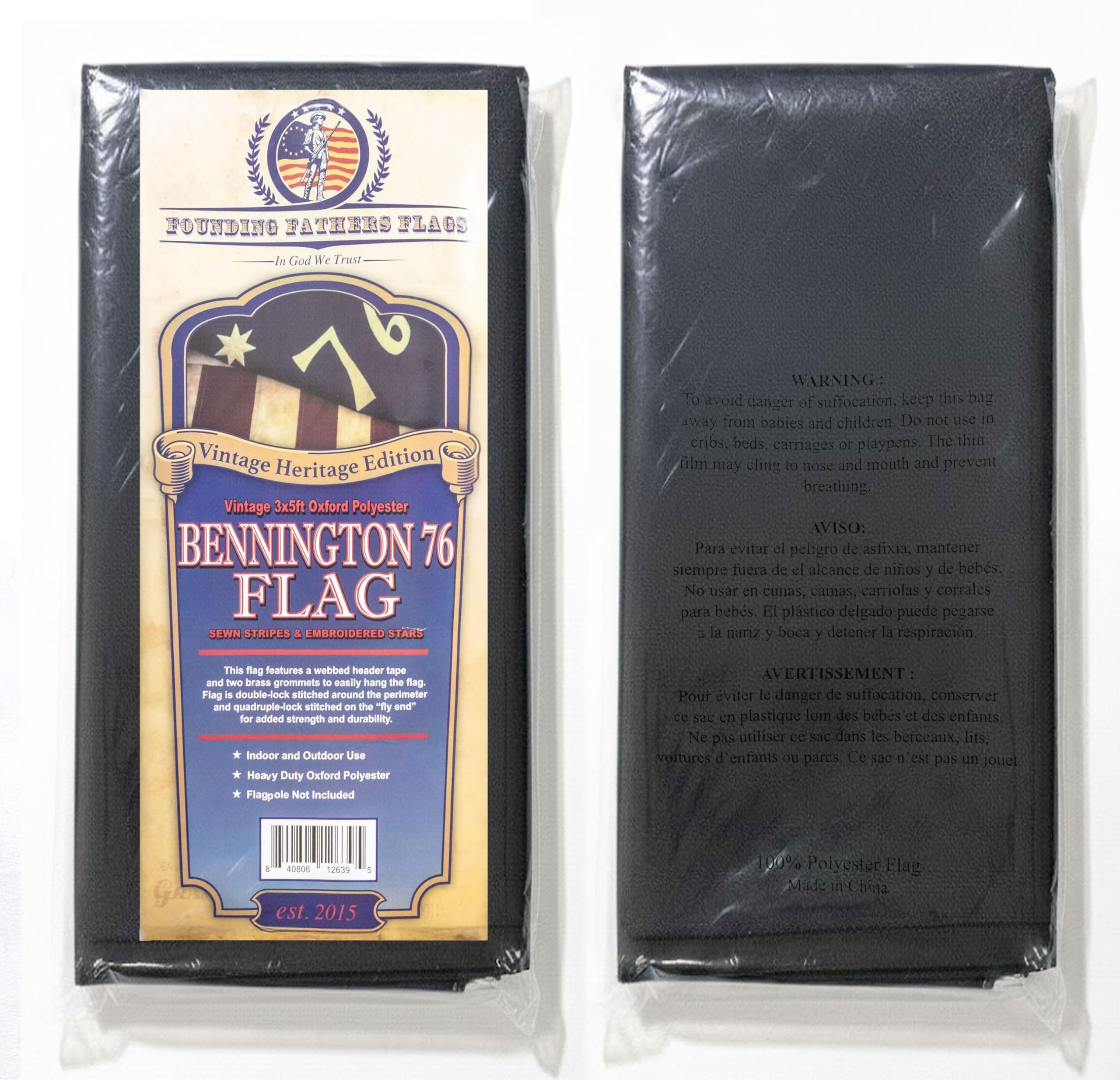 Amazon.com : 76 Bennington Vintage Flag 3x5ft Oxford Polyester