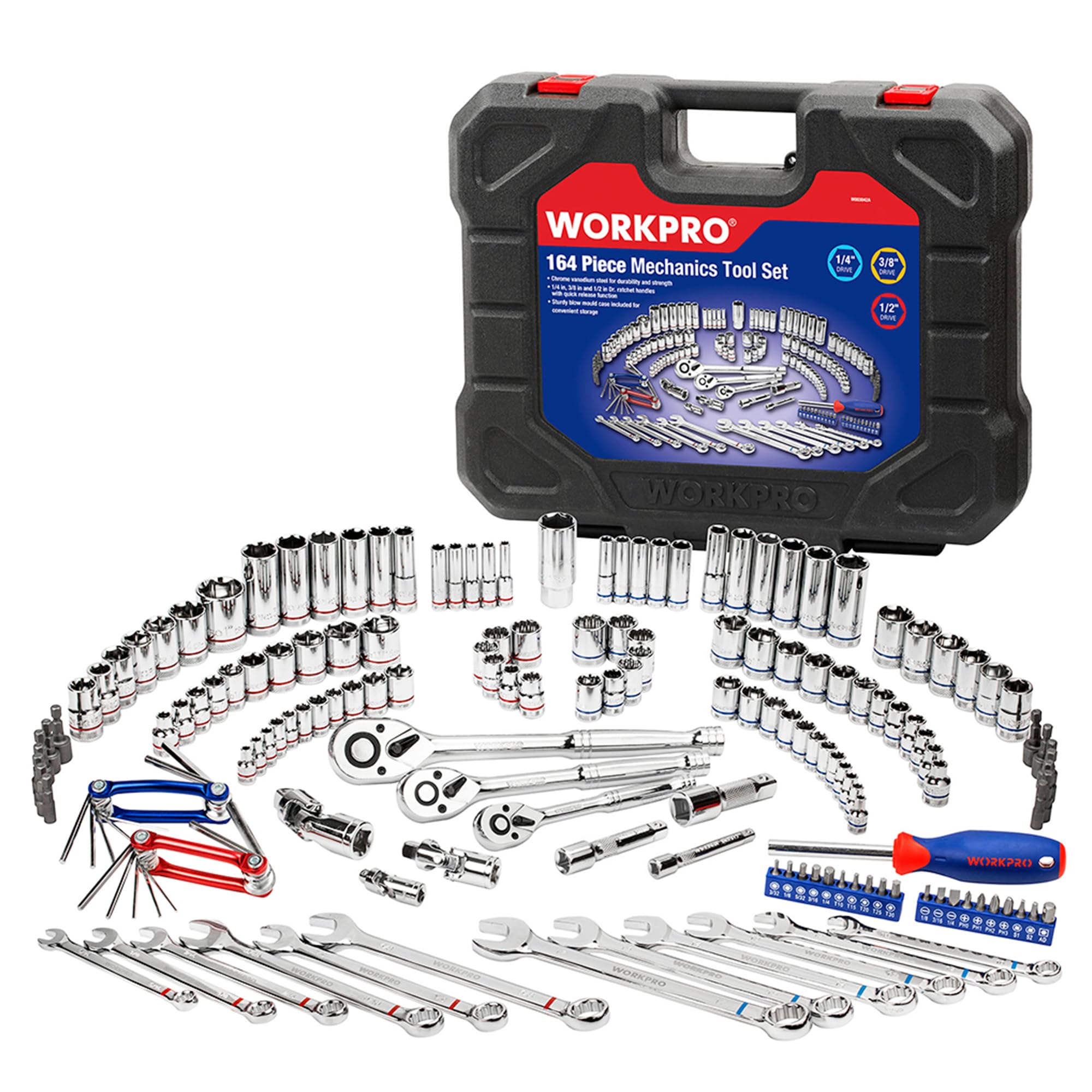 Amazon.co.jp: WORKPRO ソケットレンチセット インチ工具セット