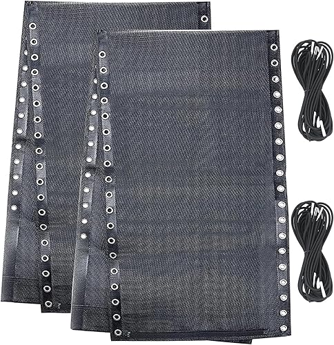 Ostlttyn Zero Gravity - Juego de 2 piezas de tela de repuesto para sillas de 17 pulgadas con cuerda elástica de repuesto para sillas antigravedad
