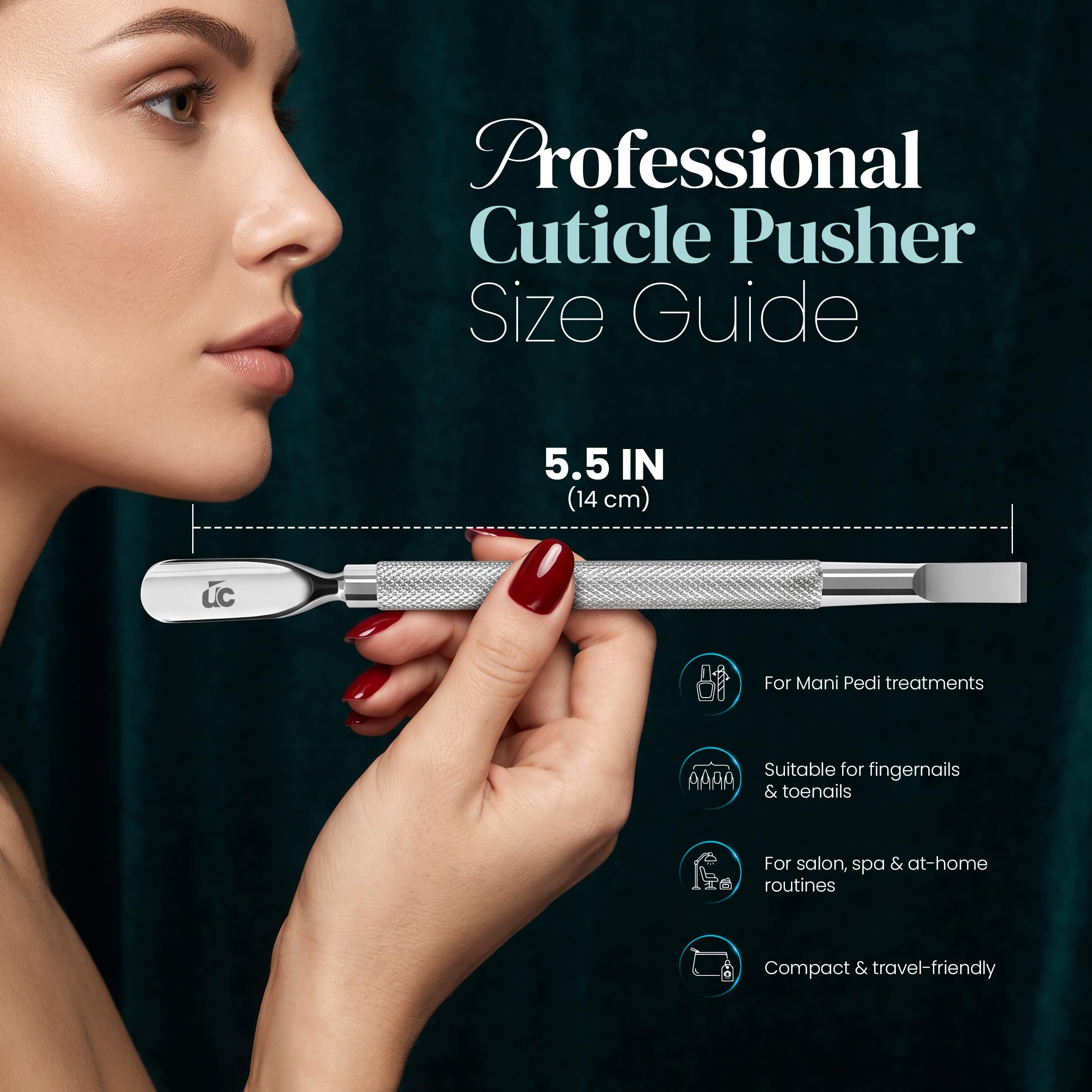 Cuticle Pusher Tool - Nail Care & Cleaning -9