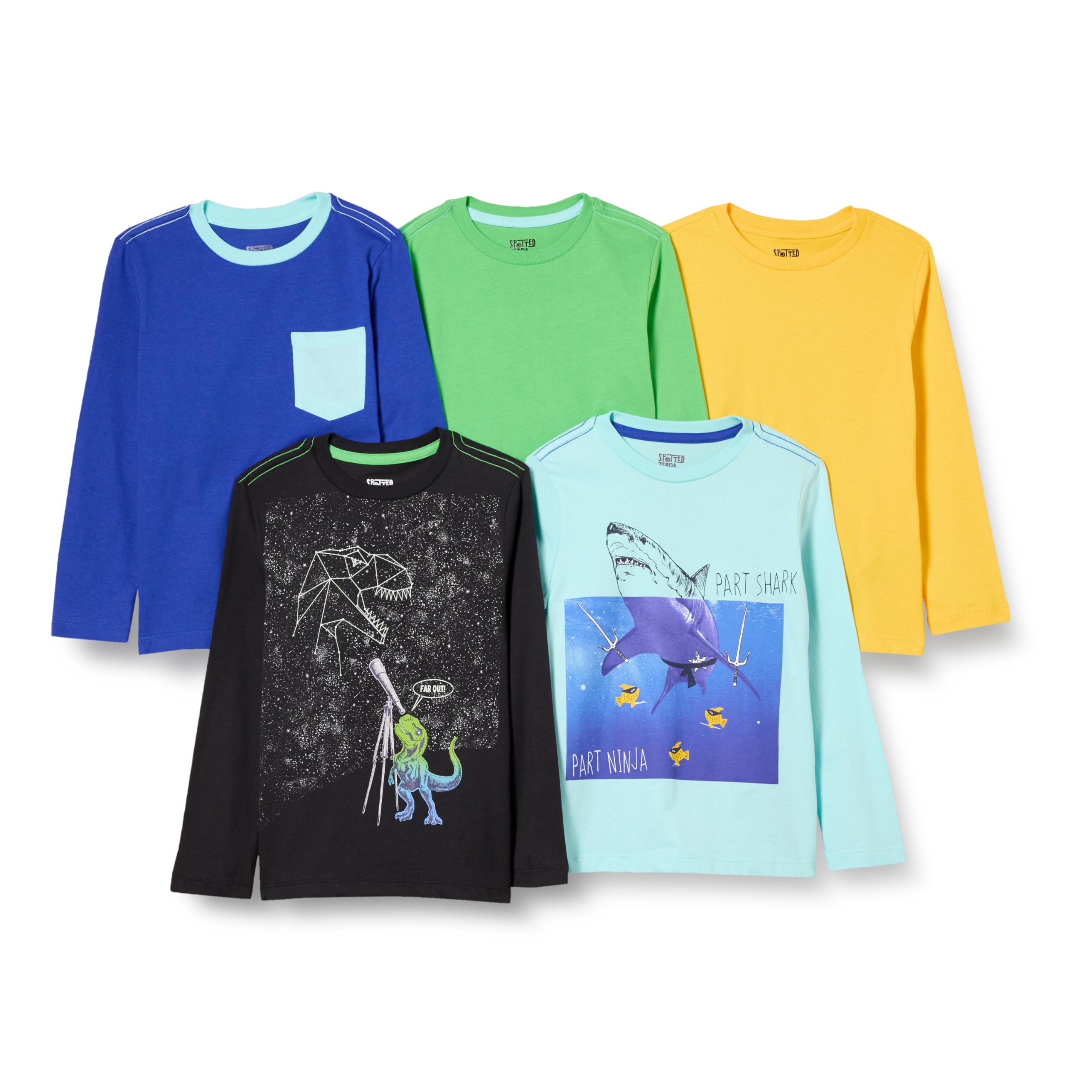 Amazon Essentials Boys Long-Sleeve T-Shirts