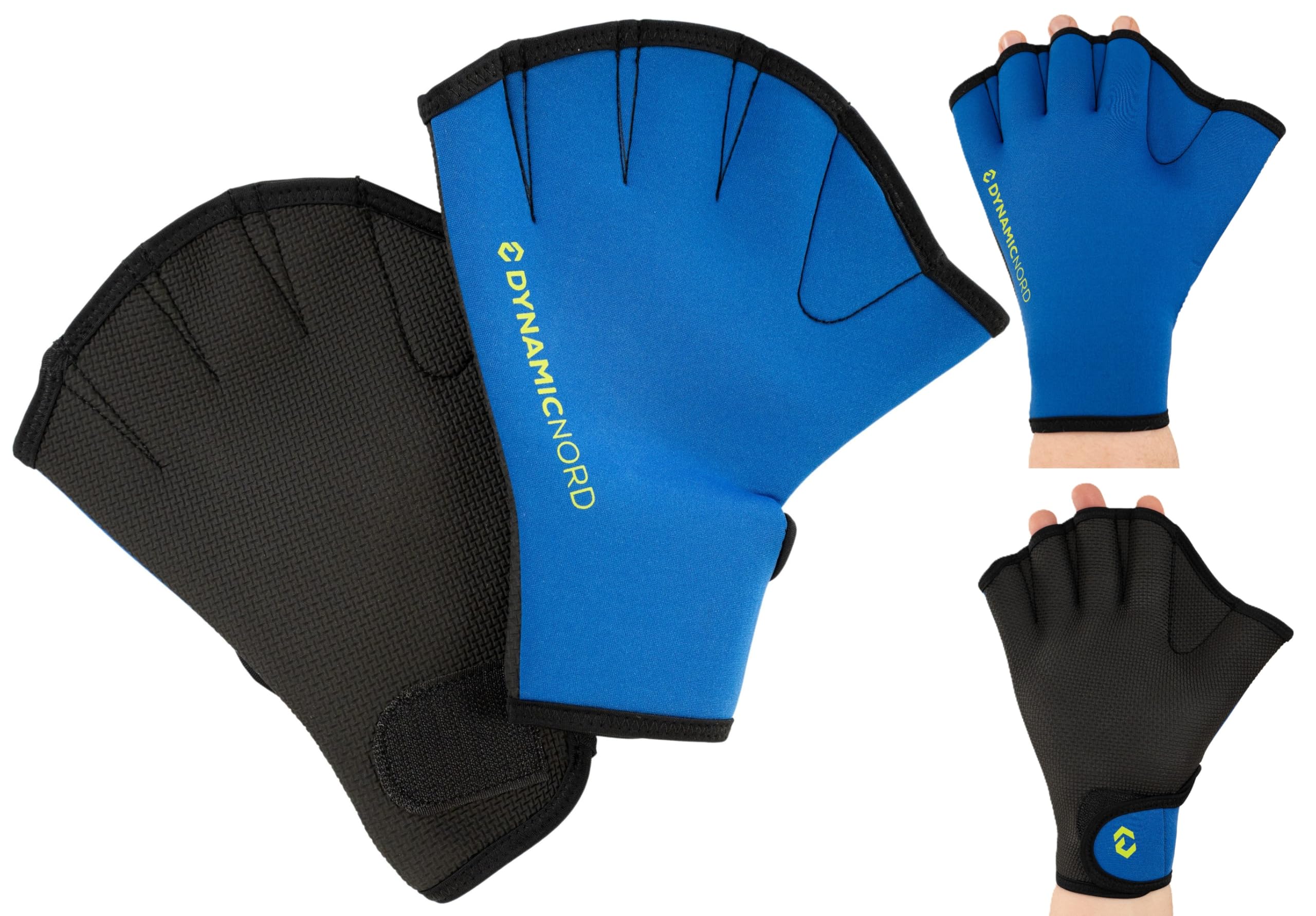 Swim Glove – neoprenowe rękawiczki do pływania, bardzo elastyczny, wygodny neopren, lekko regulowane zapięcie na rzepy, wzmocnienie ramion i górnej części ciała