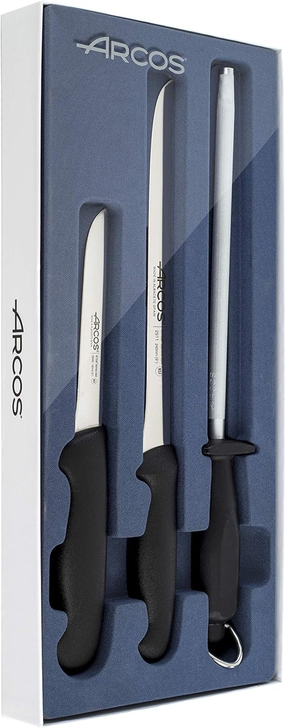 Arcos 859400 Ham Set, Stainless Steel, Black, Standard