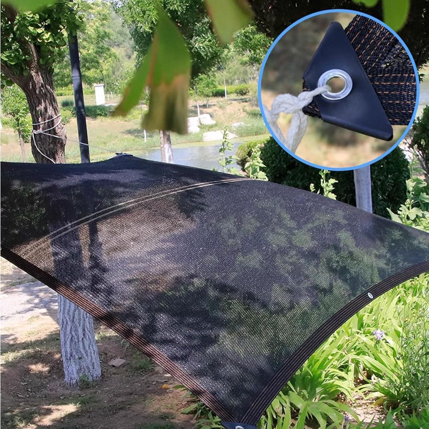 Shade Cloth for Garden 3x5m, Mesh Tarp with Grommets, Sunblock Net for Garden Patio, Sun Shade Netting for Plants Cover, Greenhouse, Patio, Canopy, Outdoor Pergola