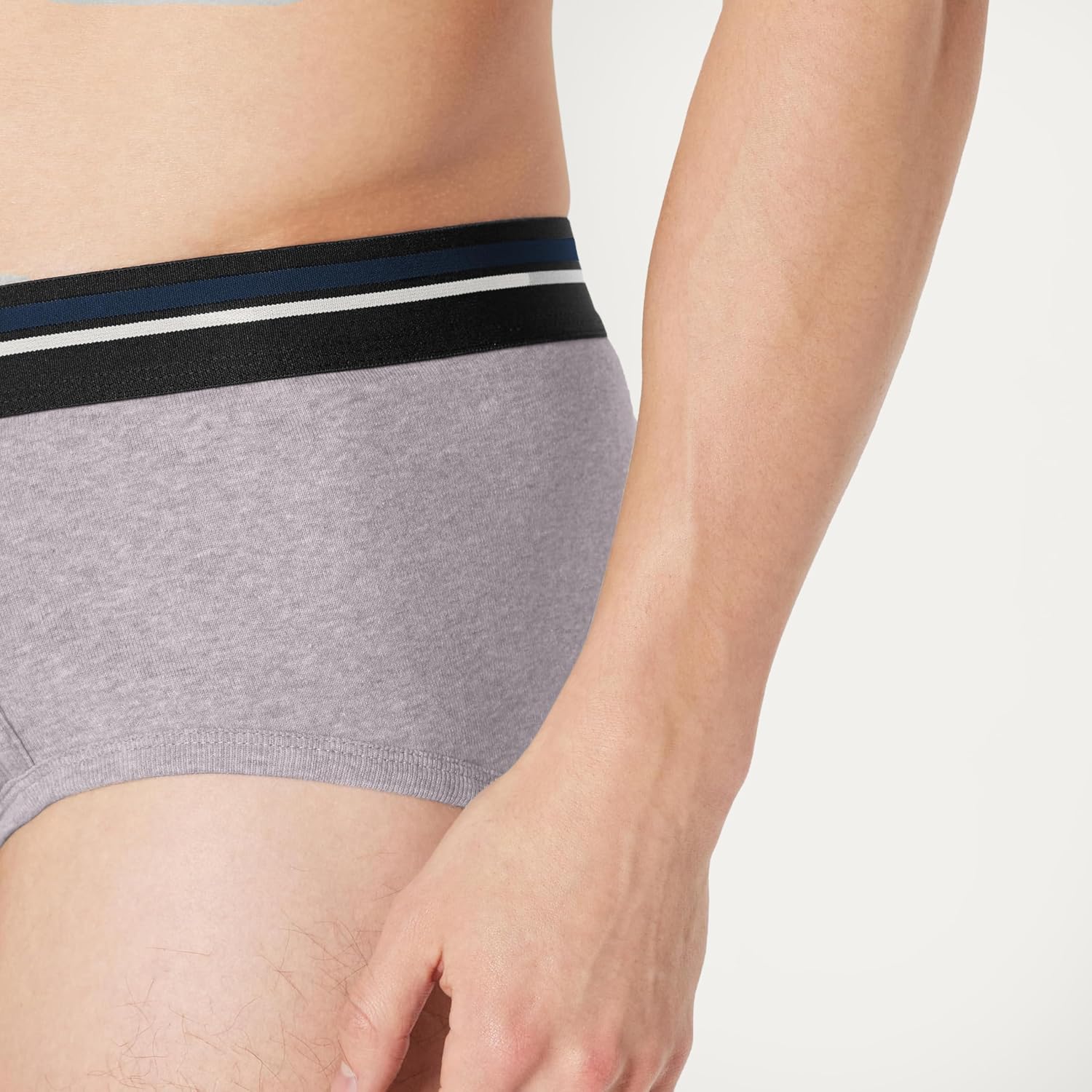 Amazon Essentials Men's Breathable Ribbed Knit Briefs with Elasticized Waistband, Multipacks image 4