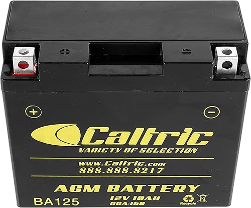 Miniatura 4 de Caltric Batería AGM compatible con Ducati Hypermotard 937 950 SP 2018 2019 2020  12V 10Ah CCA160