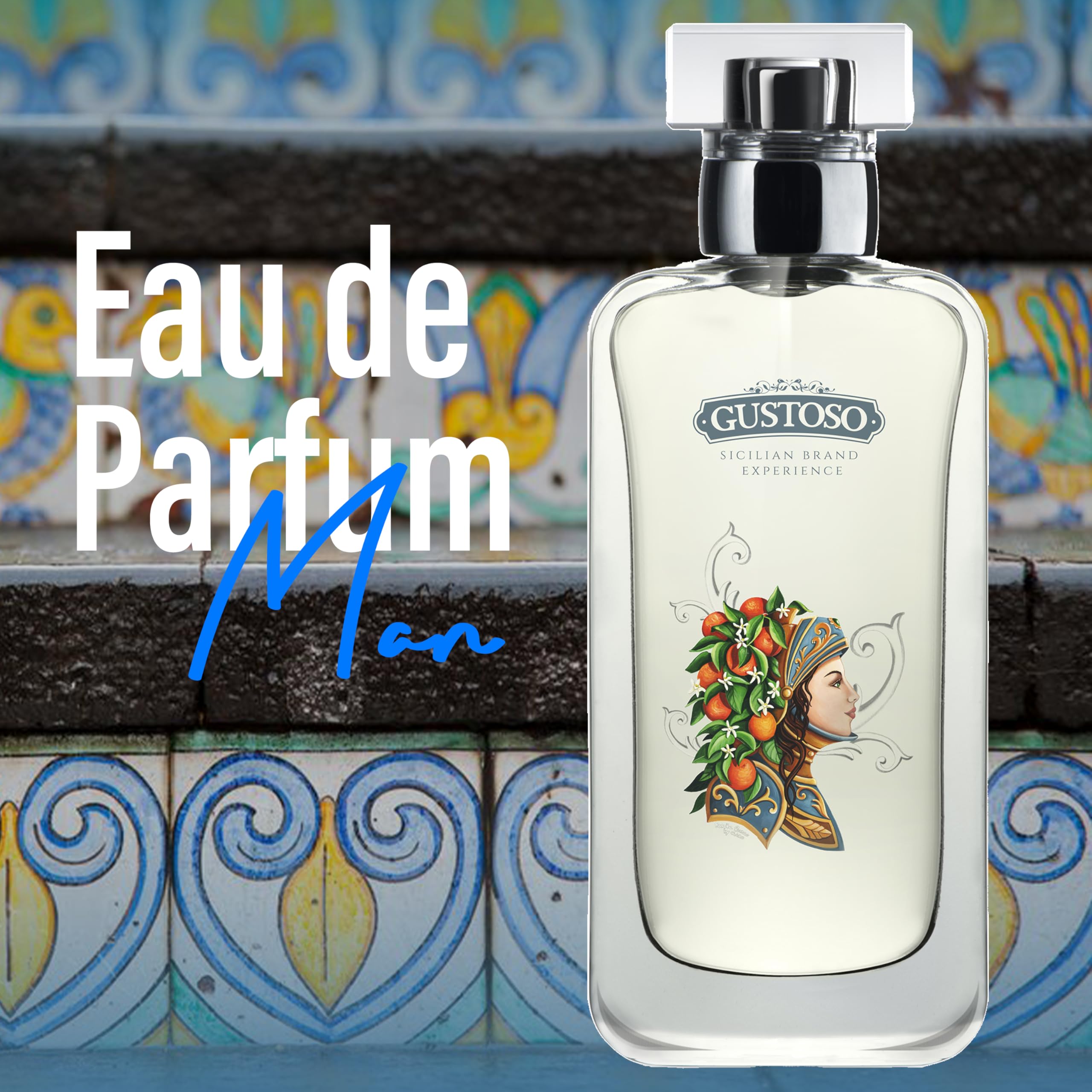 Profumi Zuma Gustoso - Perfume Hombre de Fragancia Cítrica con Notas de Lavanda y Cedro - La Energía de la Naturaleza en un Frasco Elegante - Made in italy (Gustoso Man 50 ml)