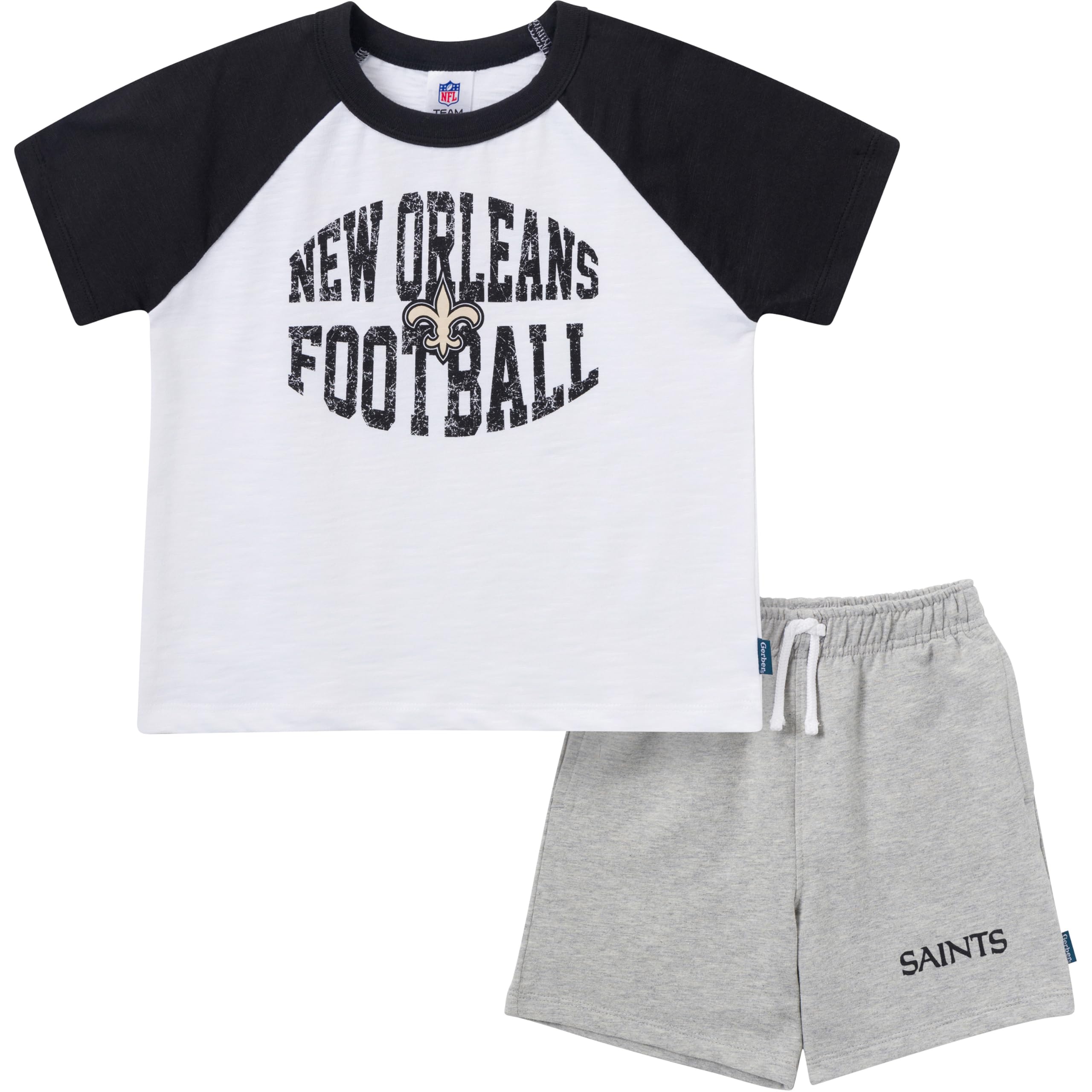 Gerber NFL unisex-baby Nfl Team T-shirt and Shorts Set