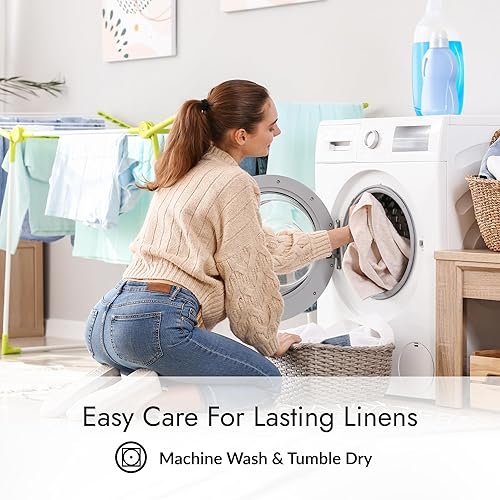 Miniatura 10 de Threadmill Juego de edredones de tamaño King  Juego de edredón King de 3 piezas con 2 fundas de almohada - Juego de edredón reversible suave,