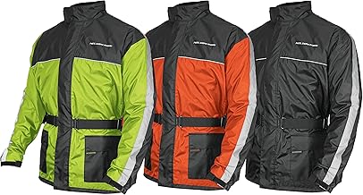 Nelson Rigg Solo Storm Rain Jacket, Waterproof, Breathable, and Packable (Hi-Vis Yellow/Black, Large)