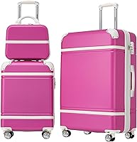 Vista 75 de Merax Equipaje, maleta extensible rígida con ruedas giratorias ligeras, Negro -, 40/48/52