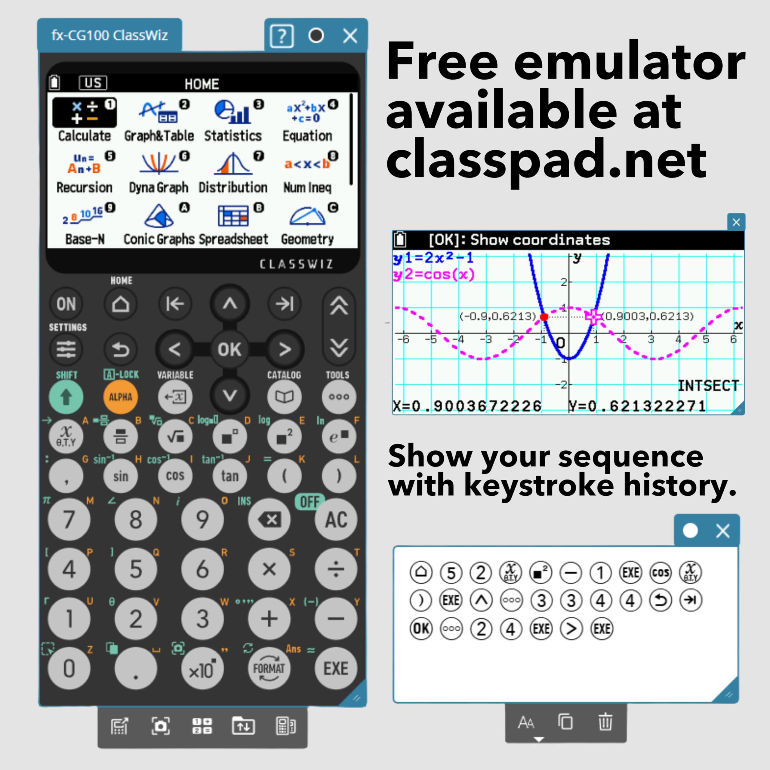Casio fx-CG100 ClassWiz® - Calculadora gráfica a Color con gráfico 3D y Python | Pantalla Grande de Alta resolución, Funciones básicas y avanzadas | Ideal para exámenes, Stem, programación y Avanzada