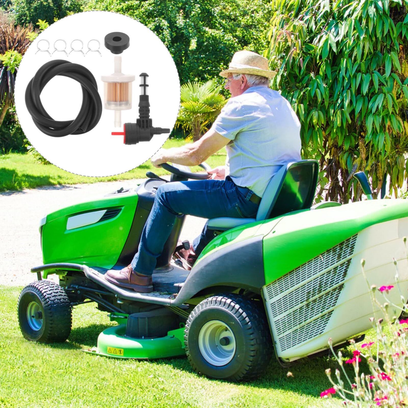 INOOMP 1 Set Fuel Lawnmower Shut Off Valve Garden Trimmer Fittings Mower Supplies