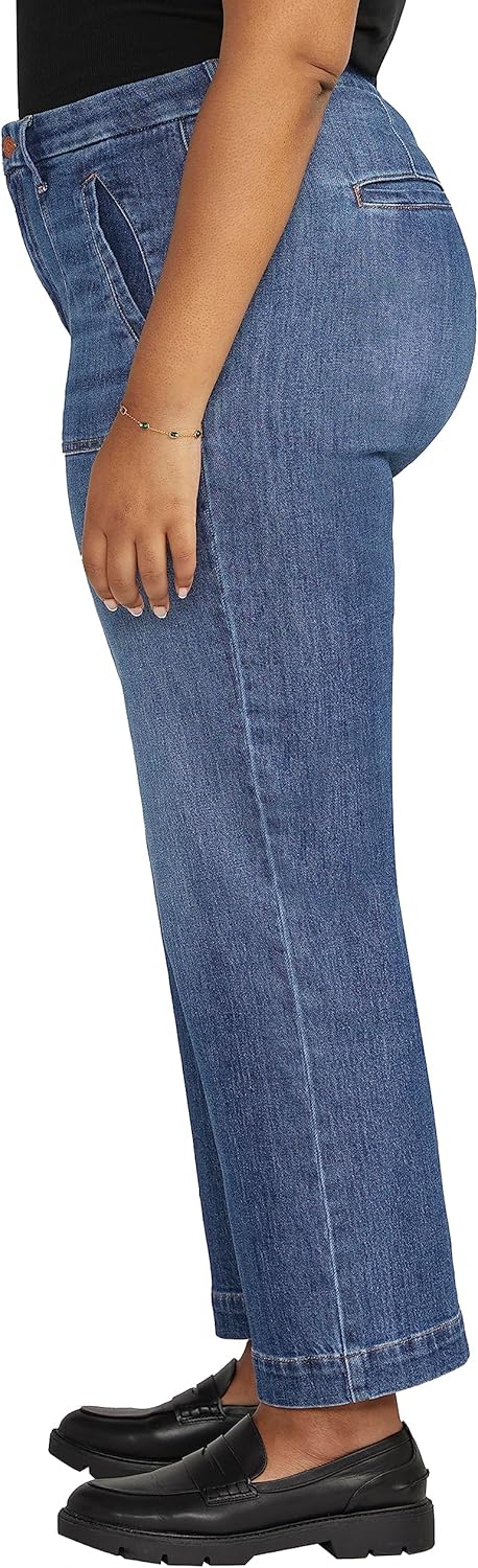 Jag Jeans Womens Plus Size Sophia High Rise Wide Leg Jeans - Legacy - Image 3
