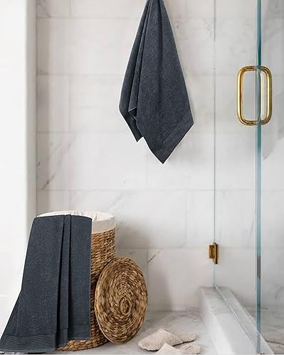 Miniatura 4 de Belizzi Home Juego de 2 toallas de baño ultrasuaves de gran tamaño de 28x55 pulgadas, toalla de baño grande 100% algodón, toalla ultra absorbente